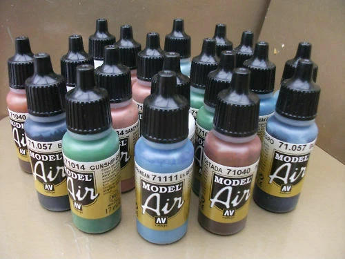 Vallejo Model Air Acrylic Airbrush Paints pick any 17ml Bottles