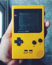  NEW GLASS SCREEN Nintendo Game Boy Pocket GBP Yellow System NEW