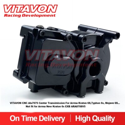 Vitavon CNC Alu7075 Center Tranny For Arrma 6S KratonTyphon Mojave Black