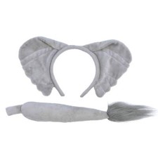 Elephant Set Ears and Tail Instant Disguise Costume
