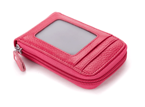 Echtleder Geldbörse mit Blockierung Kreditkartenetui Etui dünne Tasche Herren/Damen - Bild 15 von 24