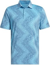 ADIDAS GOLF new 70 men's Ultimate 365 ALLOVER Polo Shirt Blue-Navy size L 62