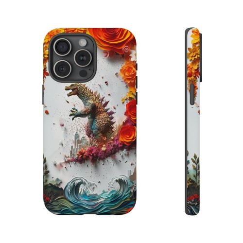 Phone Ink - Tough Case for iPhone Galaxy Pixel - Dino Monster Kaiju Paper Cut - Picture 5 of 191