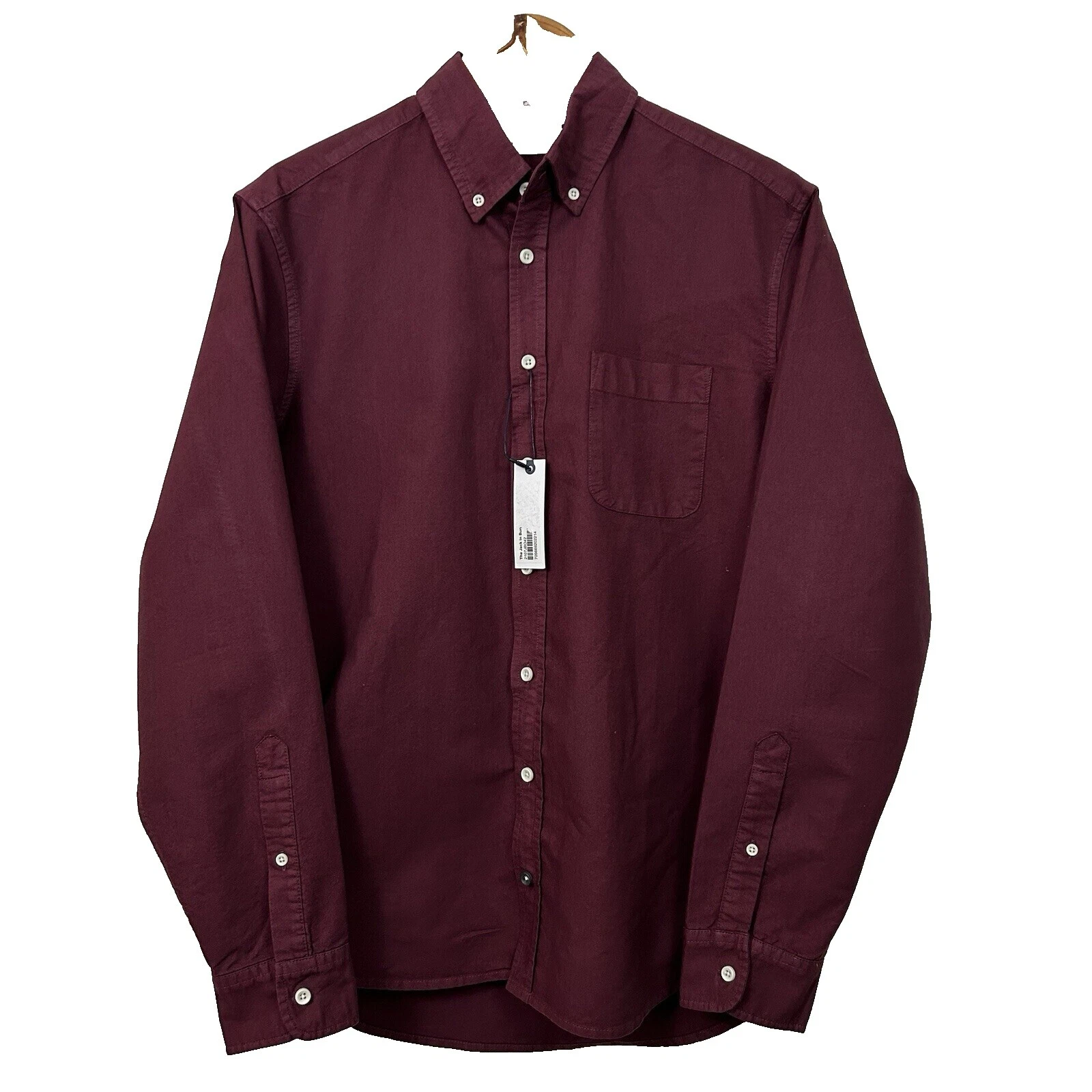 Camisas para hombre de algodón informales lisas con botones