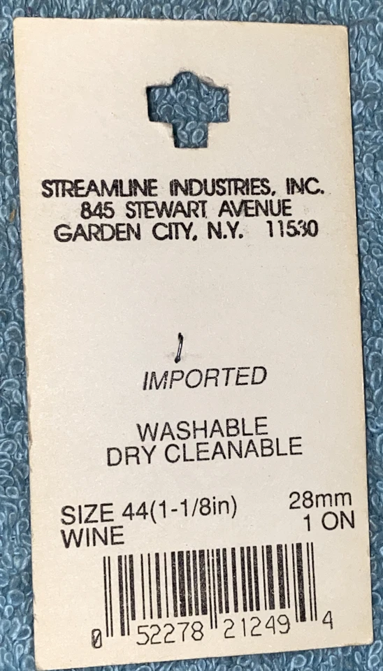 Streamline Buttons Sz 44 1 1/8” Wine K1249 NOS - Image 3 of 3