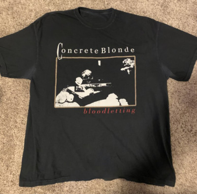 Concrete Blonde Bloodletting Album Unisex Black T-Shirt