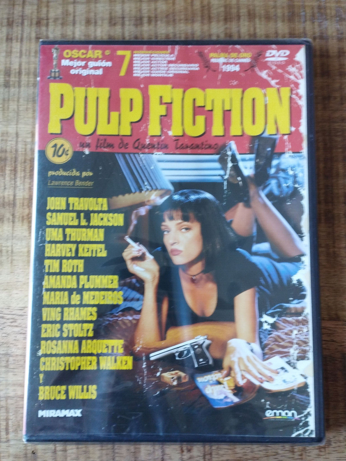 Pulp Fiction Tarantino Thurman Travolta - DVD Region 2 Spanish English New Am