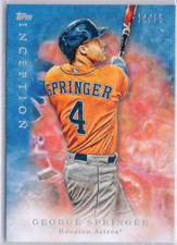 /25 George Springer Astros Blue Jays 2013 Topps Inception Blue Parallel SP