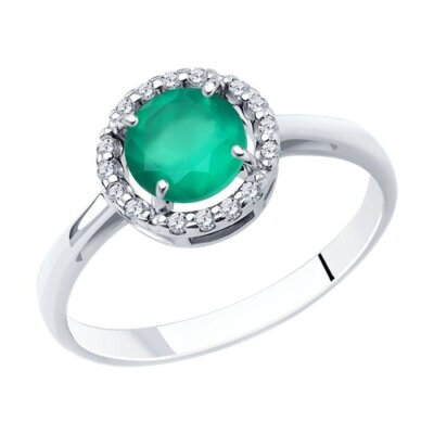 Silberring Ring Fingerring Damenring 925 Silber Achat Zirkonia Stein Echtschmuck