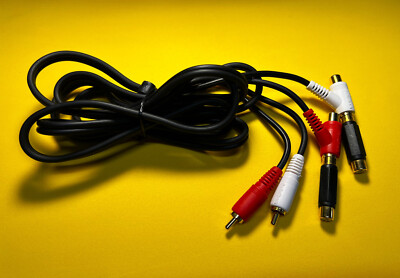 RadioShack 6ft RCA Audio M/M Cable. 2 - couplers. # METPKBL1.  FREE SHIPPING.