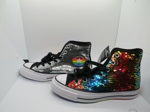 rainbow sequin converse