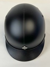 Horse Riding Helmet Hat Equestrian Charles Owen JR8 Ltd Black Painted 7-1/8 58cm