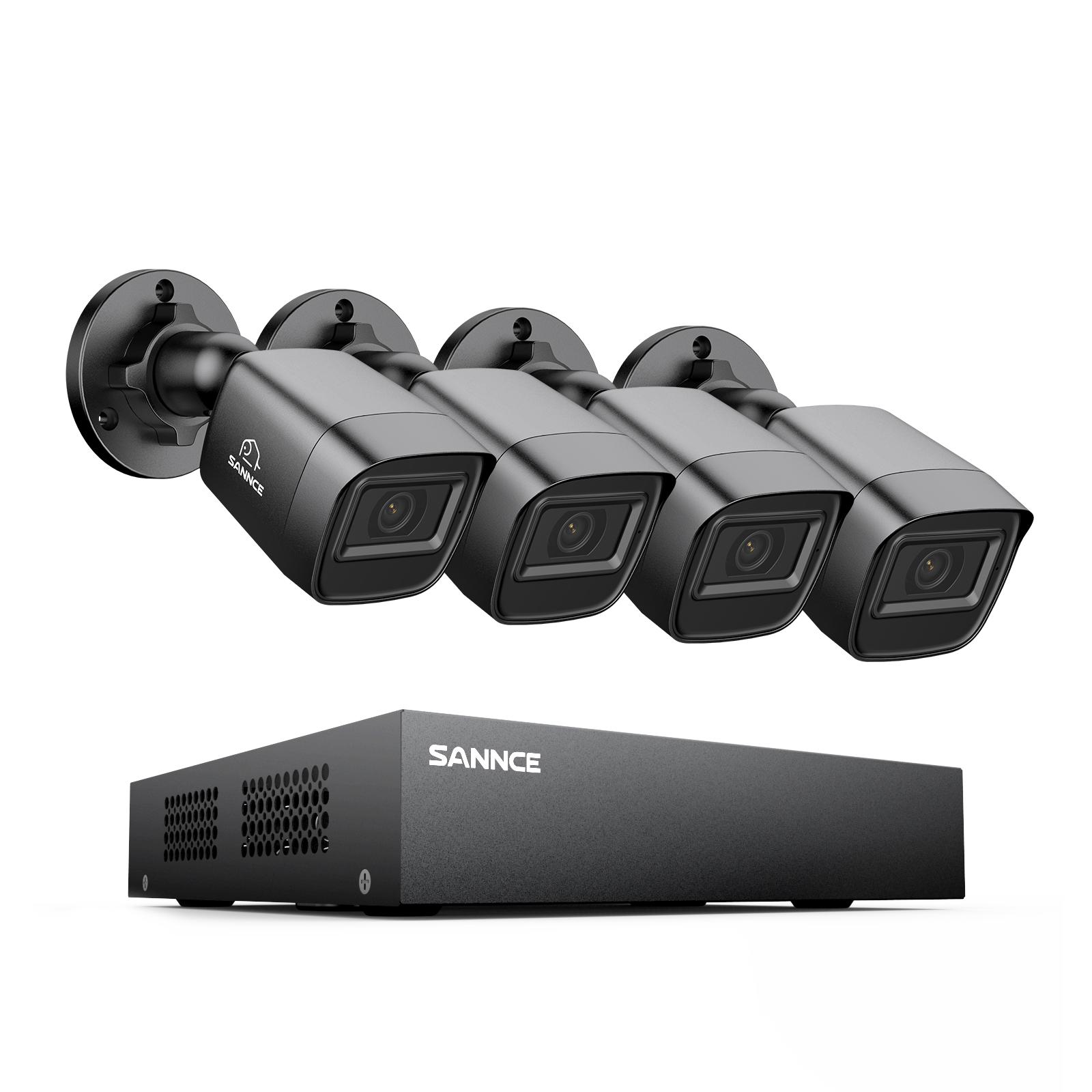 SANNCE 5in1 8CH DVR 1080P Home Security Camera System AI Human Detection Outdoor