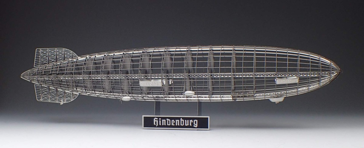 Aerobase C002 1/1000 Hindenburg Lz129 Model Metal Kit Skeleton  