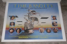 TIME BANDITS original 1981 ROLLED 22x28 movie poster SEAN CONNERY/JOHN CLEESE