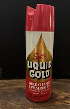 Vintage 70-80s SCOTT'S LIQUID GOLD  Wood Cleaner & Preservative Can 2/3 Full
