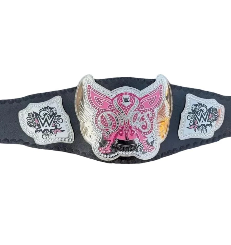 Divas Women World Wrestling Championship Replica Title Belt Leather adult size - Image 4 of 4