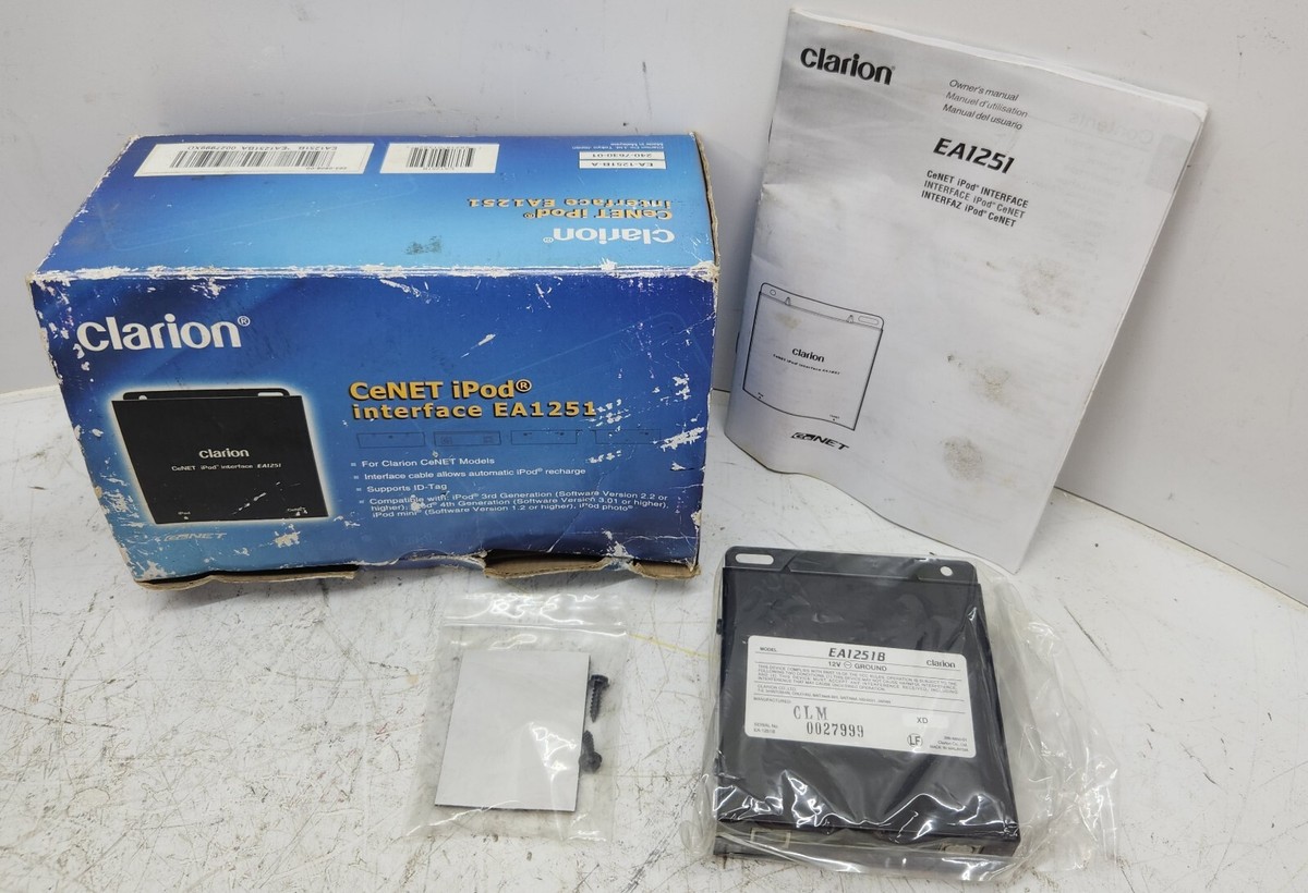 EA-1251B-A NEW Clarion CeNET iPod Interface | eBay