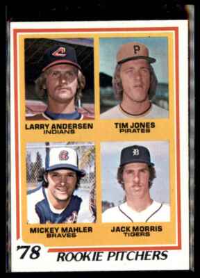 1978 Topps Rookie Pitchers- L.Andersen/T. Jones/M.Mahler/J.Morris #703