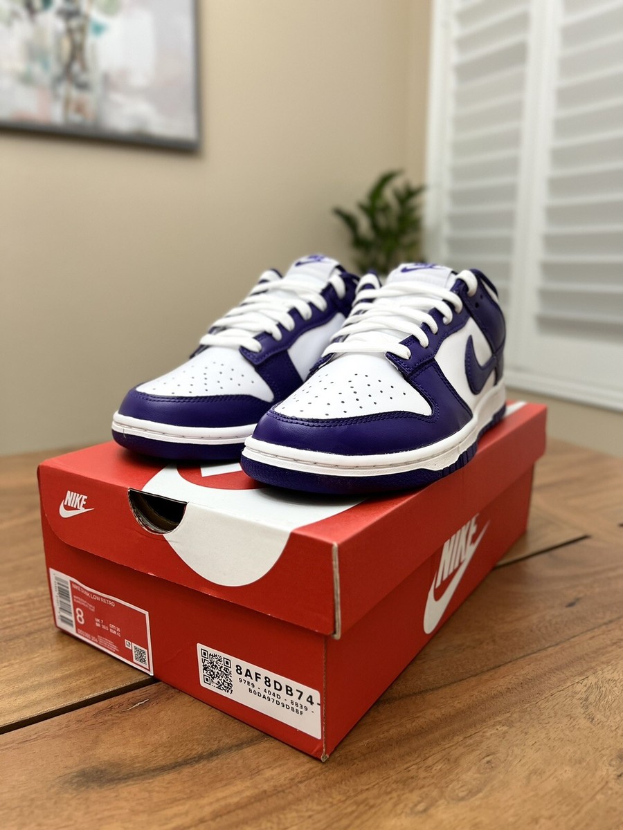 Dunk Low Championship Court Purple - Men Size 8 / Women Size 9.5