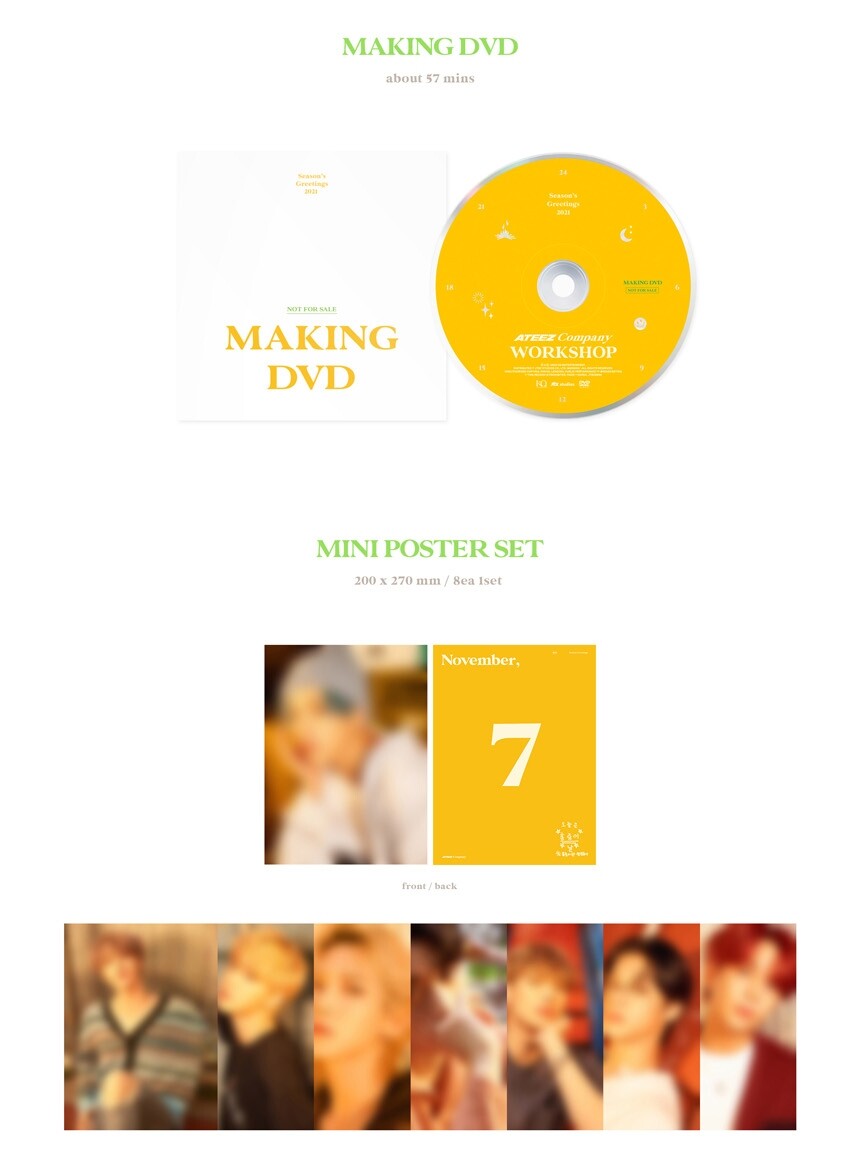 ATEEZ - 2021 SEASON'S GREETINGS (Limited Edition) K-Pop ATEEZ - 2021 SEASON'S GREETINGS (Limited Edition) K-Pop