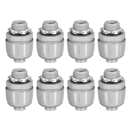 HDHAODA Rohrverbinder 3,8 Cm (1 1/2 Zoll) – Flüssigkeitsdichte PVC-Steckverbinder, NPT-Gewinde, Nichtmetallisch, 5 Stück