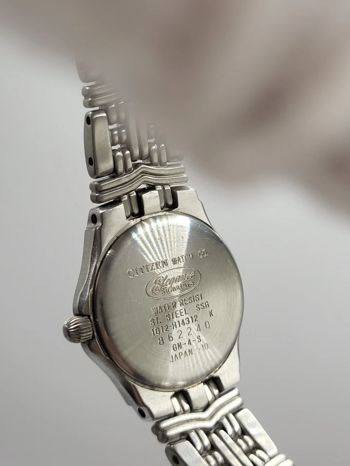 JAPÓN [COMO NUEVO] Reloj de cuarzo para mujer Citizen Eligence 25 mm años 90 EU0234-59A Foto 3 de 4