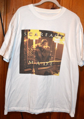 Scarface M.A.D.E Album Promo t-shirt Rap A Lot Records T-shirt Size L