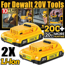 2Pack FOR DEWALT 20V 20VOLT MAX 3.0AH LITHIUM-ION BATTERY DCB203-2 DCB201-2 new