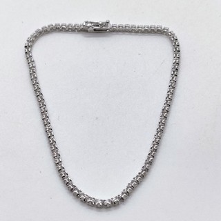 NO TARIFF Jewelry Bracelet Natural Diamond 1ct White Gold 3294971