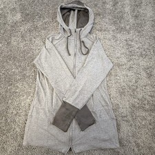 Columbia Full Zip Hoodie Women's Medium Gray Omni Dry Comfy Warm Outdoors Used