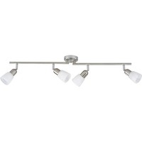 Brilliant Spot Deckenleuchte Sofia 4-Flammig E14/40W Metall/Glas Eisen/Chrom