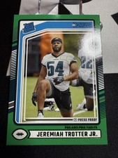 2024 NFL Donruss Rated Rookie Jeremiah Trotter Jr. Press Proof Green Eagles 