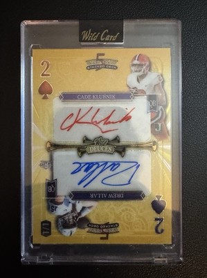 Wild Card 5 Card Draw Stacked Deck- Cade Klubnik & Drew Allar 1/1 Dual Auto