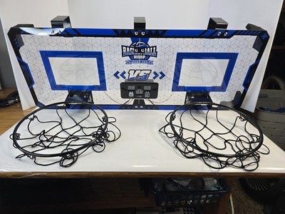 Double Shot Basketball Hang Over Door Classic Arcade Game Blue NO BASKETBALLS 