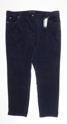 Marks and Spencer Damen Blau Cord Stretch Hose Größe 22