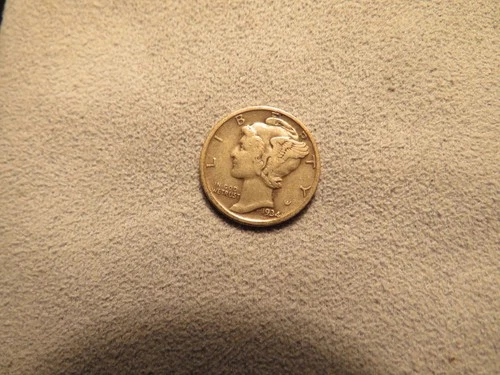 1934 Mercury Dime. XFine