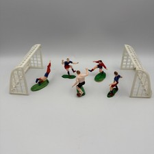 Vintage Soccer Rugby Players Cake Topper Figures Made In Hong Kong
