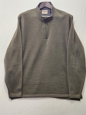 Wrangler Authentics Men's XL Fleece 1/4 Zip Sweatshirt Green Olive Night NWT