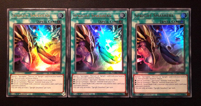 Yu-Gi-Oh! 3x Spright Smashers, BLMR-EN098, UR, 1. Edition, Englisch, Near Mint