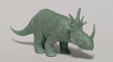 Marx Styracosaurus Vtg 1970s Prehistoric Playset Mint Green Plastic Dinosaur