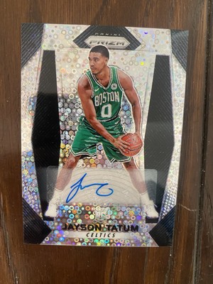 2017-18 Panini Prizm Jayson Tatum Rookie Fast Break Auto Celtics #16 RC
