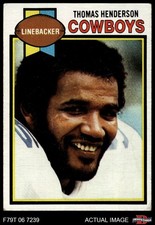 1979 Topps #385 Thomas Henderson Cowboys 2 - GOOD