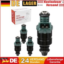 4x Kraftstoffeinspritzdüse Passend für VW Bora 1J2 Benzin-Einspritzdüse Schwarz