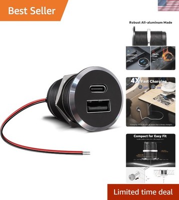 High-Speed 12V USB Outlet with Dual Ports: Safety & Performance for Travelers