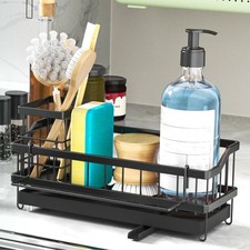 Sp&uuml;lbecken Organizer Schwammhalter - Automatische Entw&auml;sserung | K&uuml;chen Sp&uuml;le Or