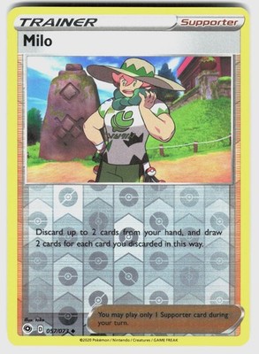 MILO 057/073 UC CHAMPION'S PATH POKEMON REVERSE HOLO LP