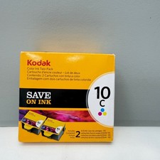 Genuine Kodak Color Ink Cartridge 10C 2-Pack sealed new