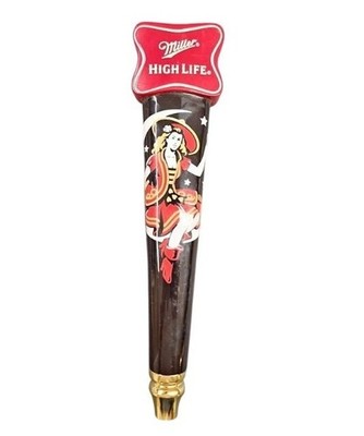 Miller High Life Vintage Beer Tap Handle Girl on the Moon