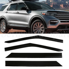 For 2020-2026 Ford Explorer Window Visors Sun Vent Shade Rain Wind Guards Black For 2020-2026 Ford Explorer Window Visors Sun Vent Shade Rain Wind Guards Black
